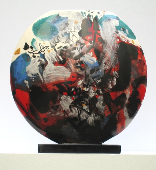 Chu Teh Chun, Vase rond rouge, 2005