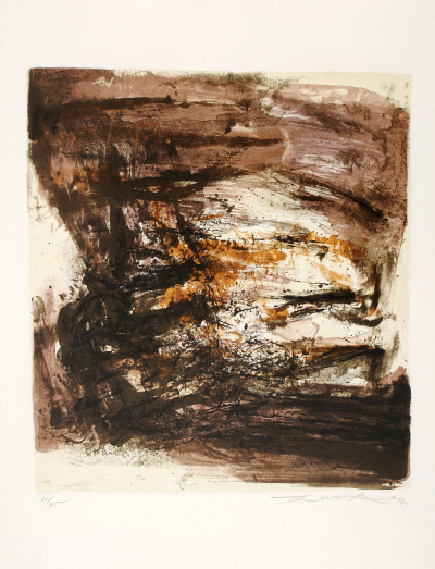 Zao Wou-Ki, Lithograph n°168