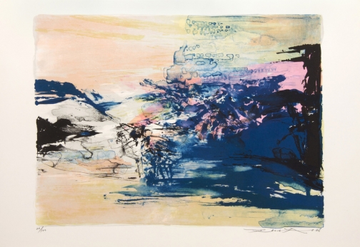 Zao Wou-Ki, Lithograph n°330