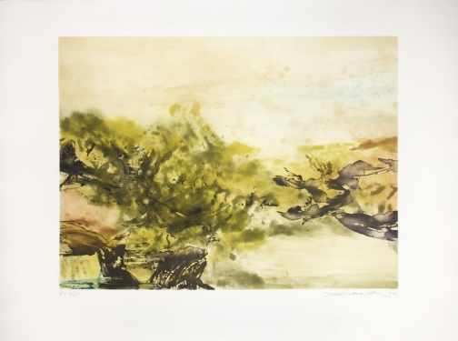 Zao Wou-Ki, Etching with aquatint n°325