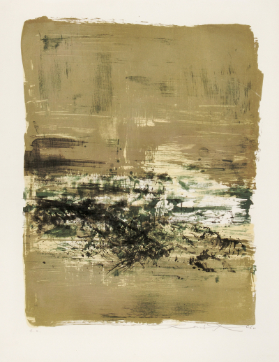 Zao Wou-Ki, Lithograph n°132