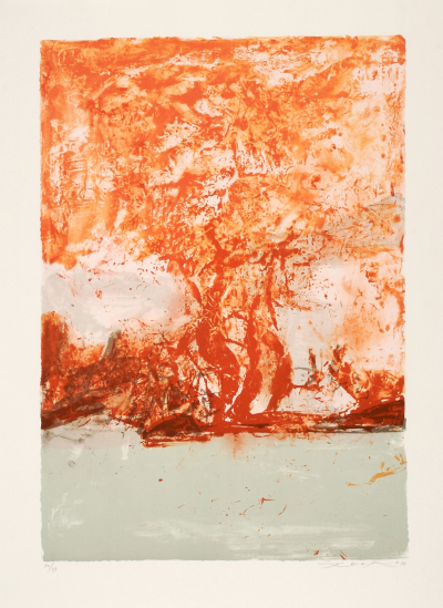 Zao Wou-Ki, Lithograph n°391