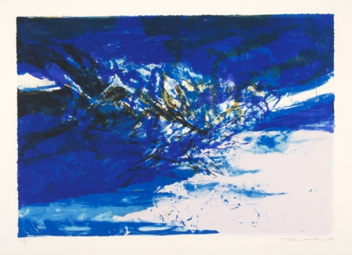 Zao Wou-Ki, Lithograph n°395