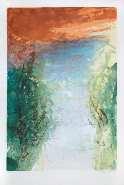 Zao Wou Ki Lithograph n°346