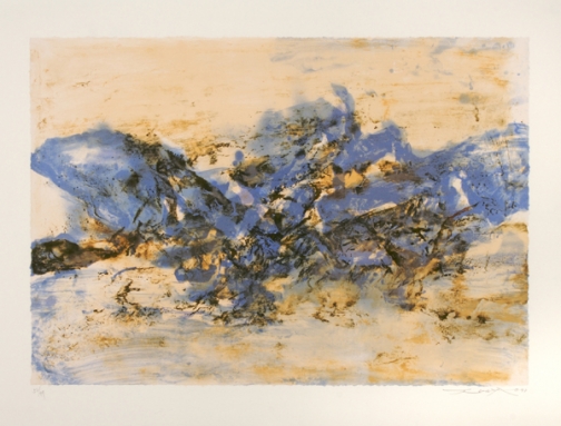 Zao Wou-Ki, Lithograph n°390