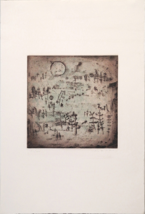 Zao Wou-Ki, Etching with aquatint n°39